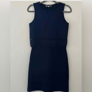 Miss Selfridge Chic Navy Sleeveless Mini Dress - size 6